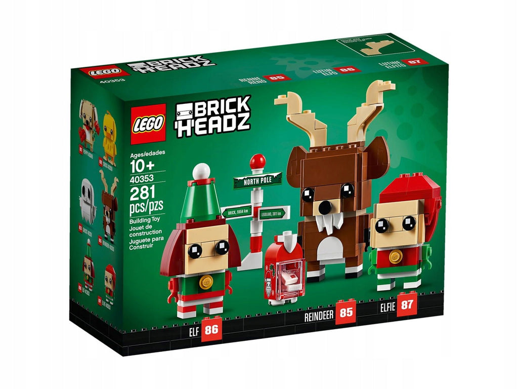 LEGO 40353 BrickHeadz - Renifer, elf i elfka – zdjęcie 1