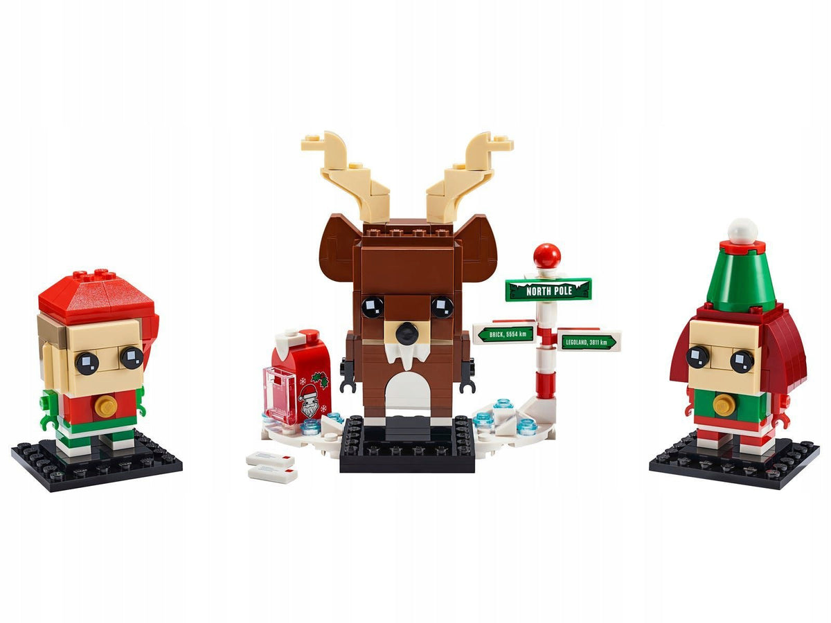 LEGO 40353 BrickHeadz - Renifer, elf i elfka – zdjęcie 2