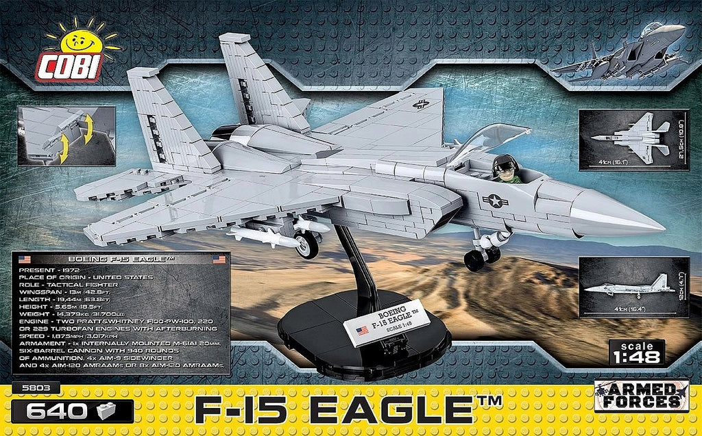 COBI 5803 Klocki Armed Forces F-15 Eagle – zdjęcie 2